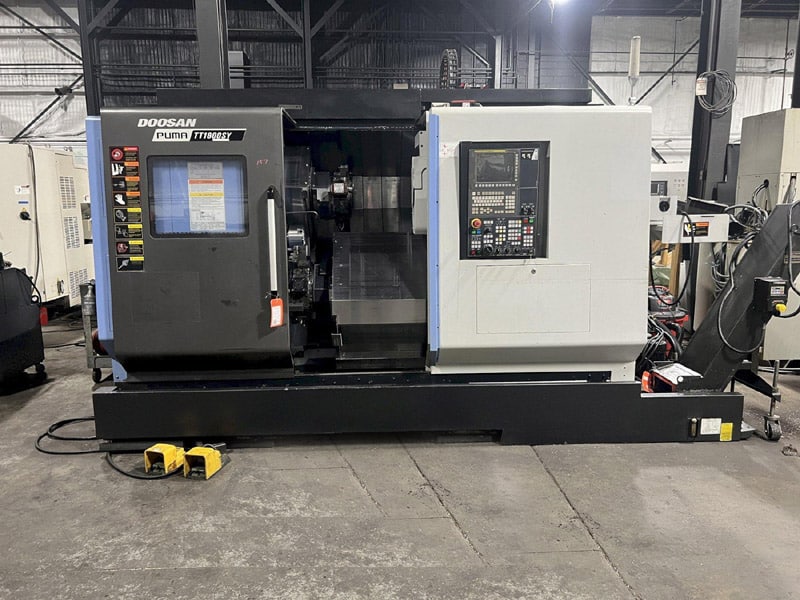 Doosan Puma TT1800SY Used CNC Twin Spindle Twin Turret CNC Lathe 